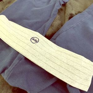 Navy blue fold over yoga pants